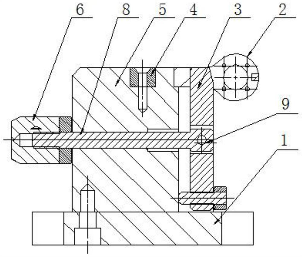 Reverse pressing plate type horizontal milling double-cutter milling double-face clamping device