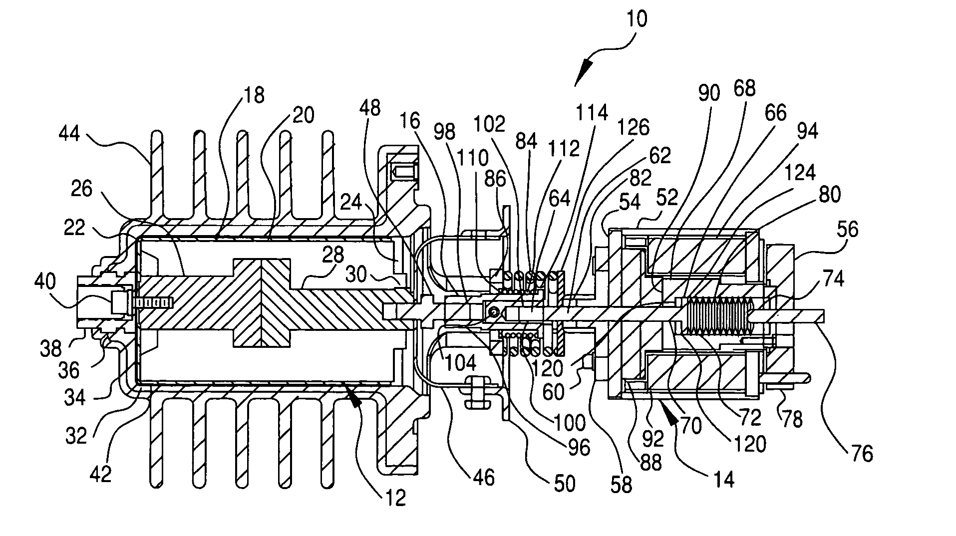 Circuit interrupting device with a turnbuckle and weld break assembly