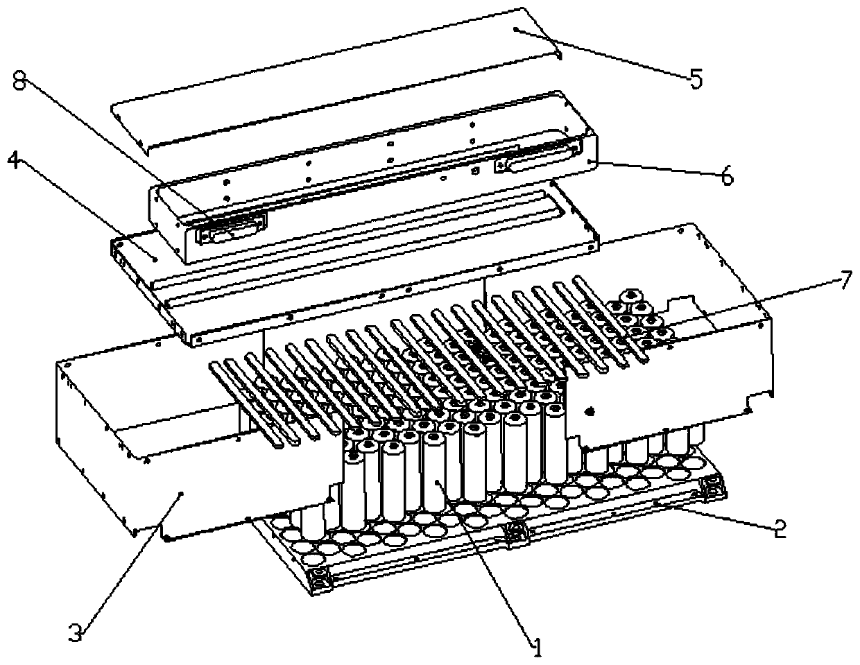 18650 lithium ion battery pack structure