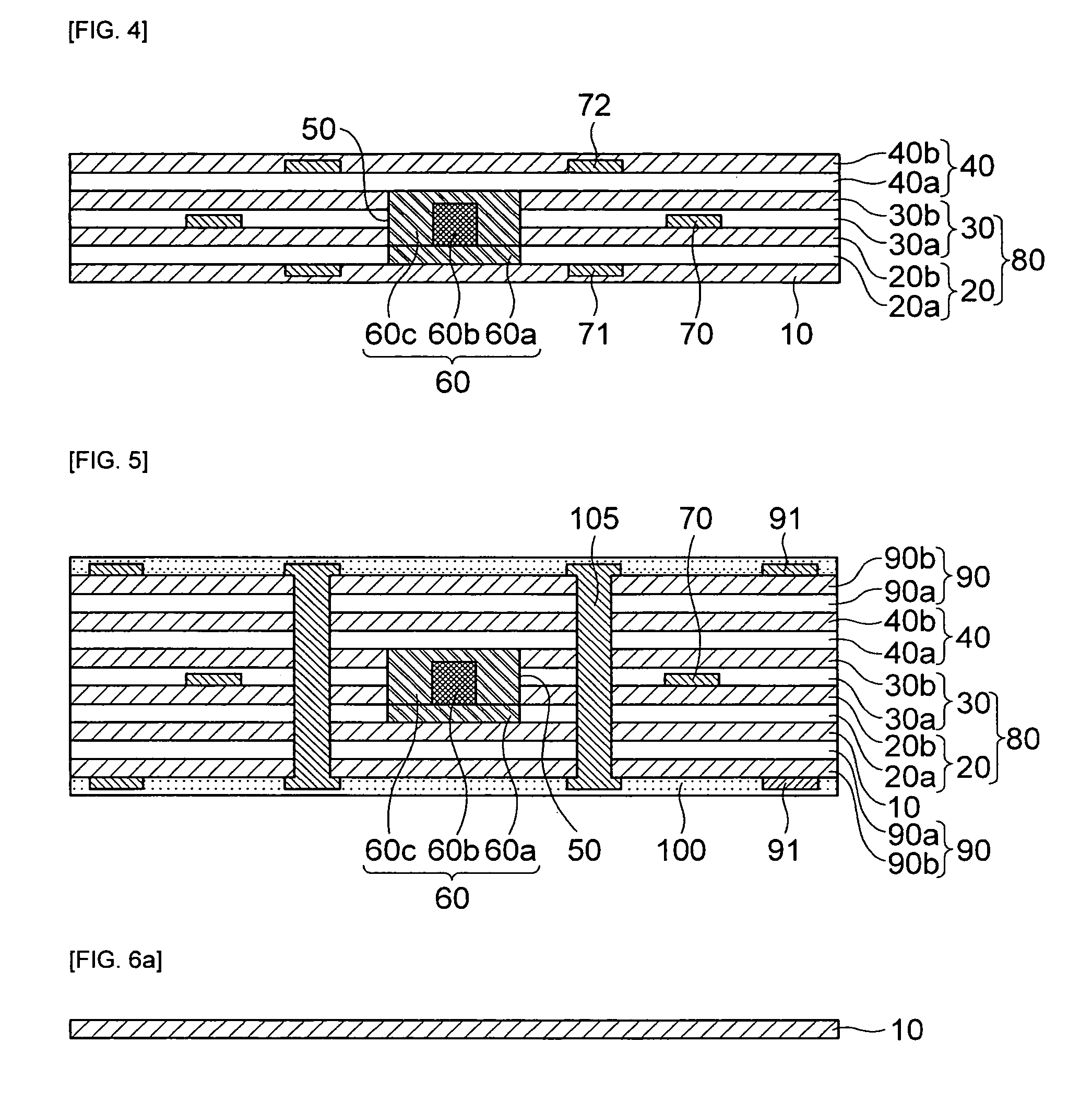 Printed circuit board for optical waveguides and method of manufacturing the same