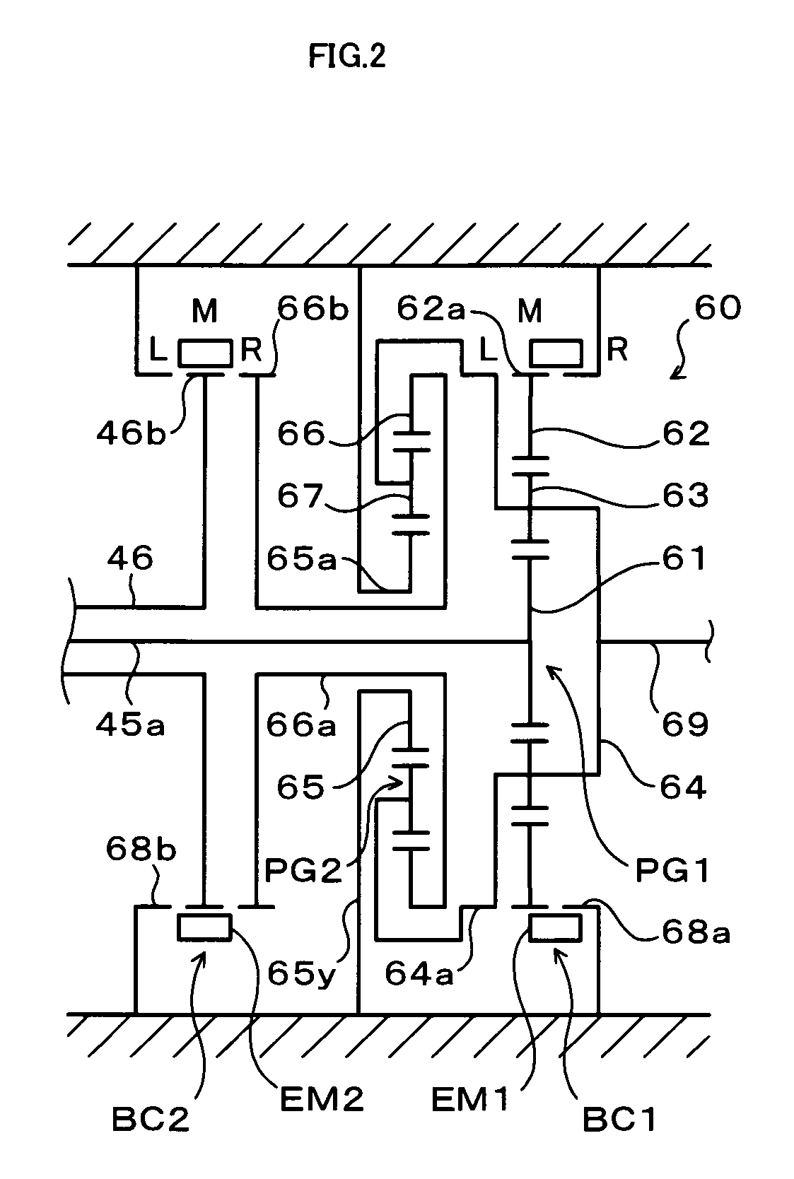 Power output apparatus and hybrid vehicle with power output apparatus