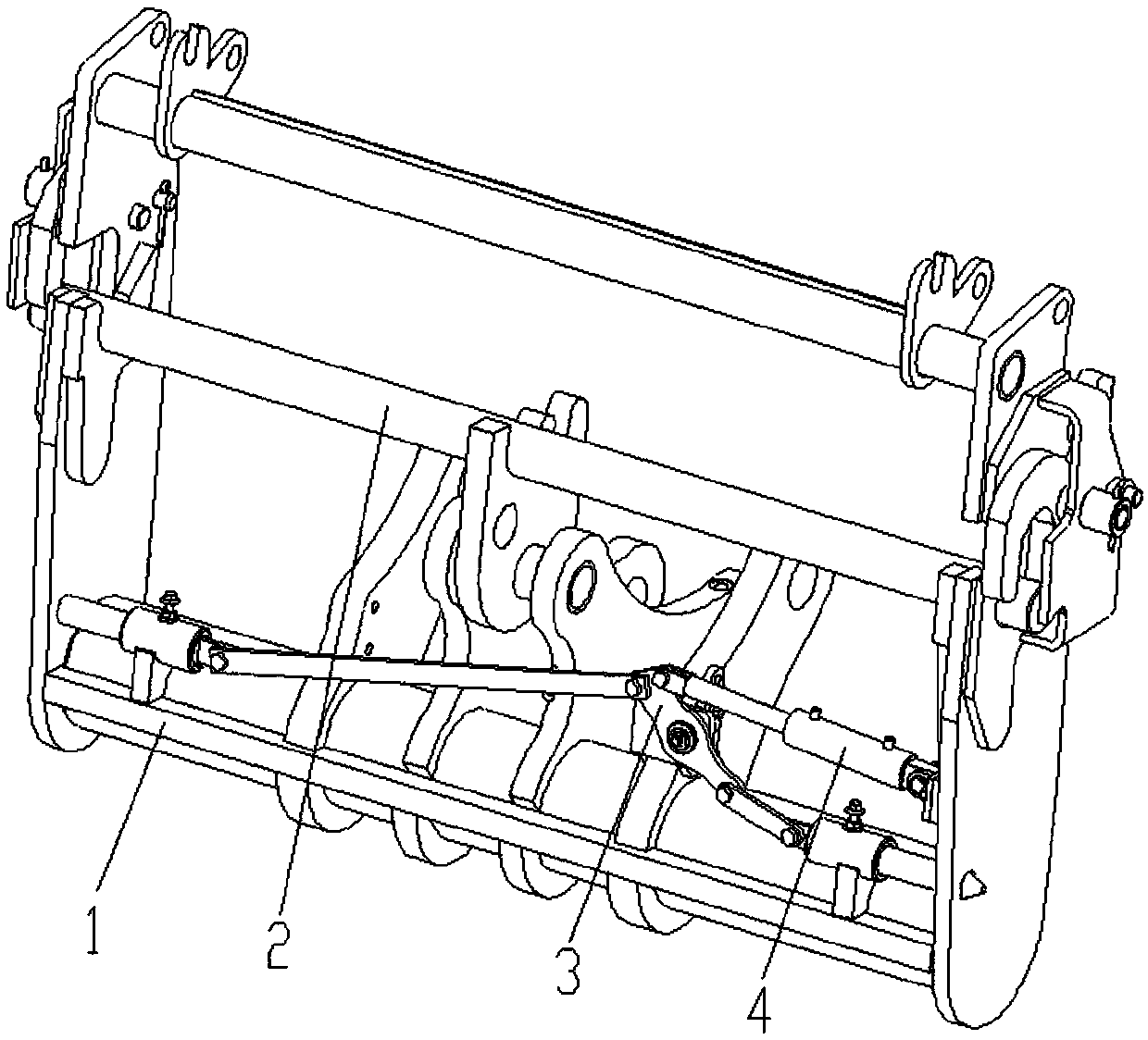 Hydraulic quick-change mechanism for accessory