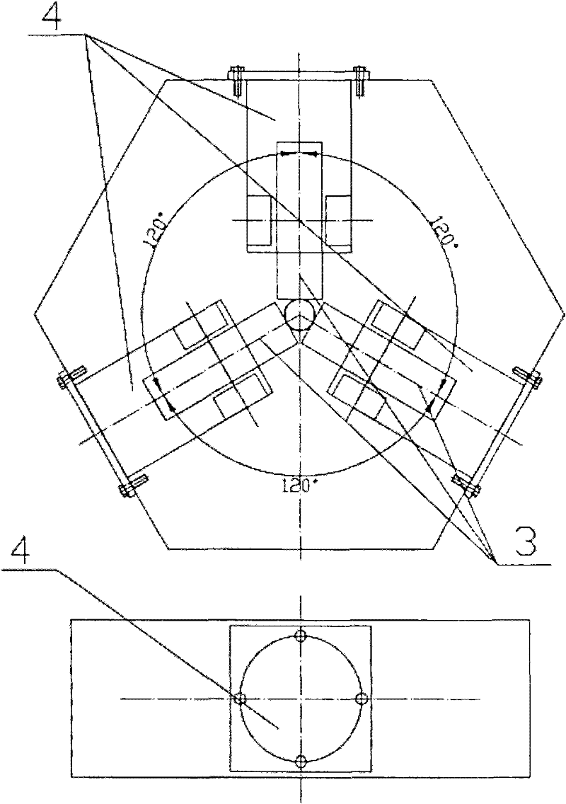 Framework of Y-shaped rolling mill with three rolls