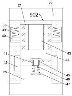 A garbage sorting device for kitchen garbage of large-scale catering