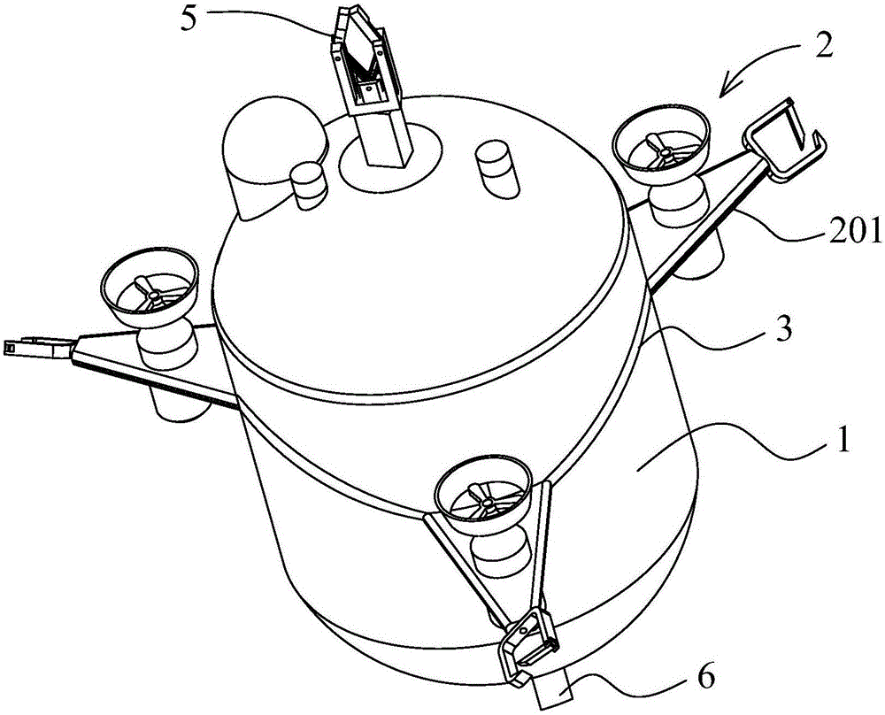 Underwater joint search and rescue robot and system and working method thereof