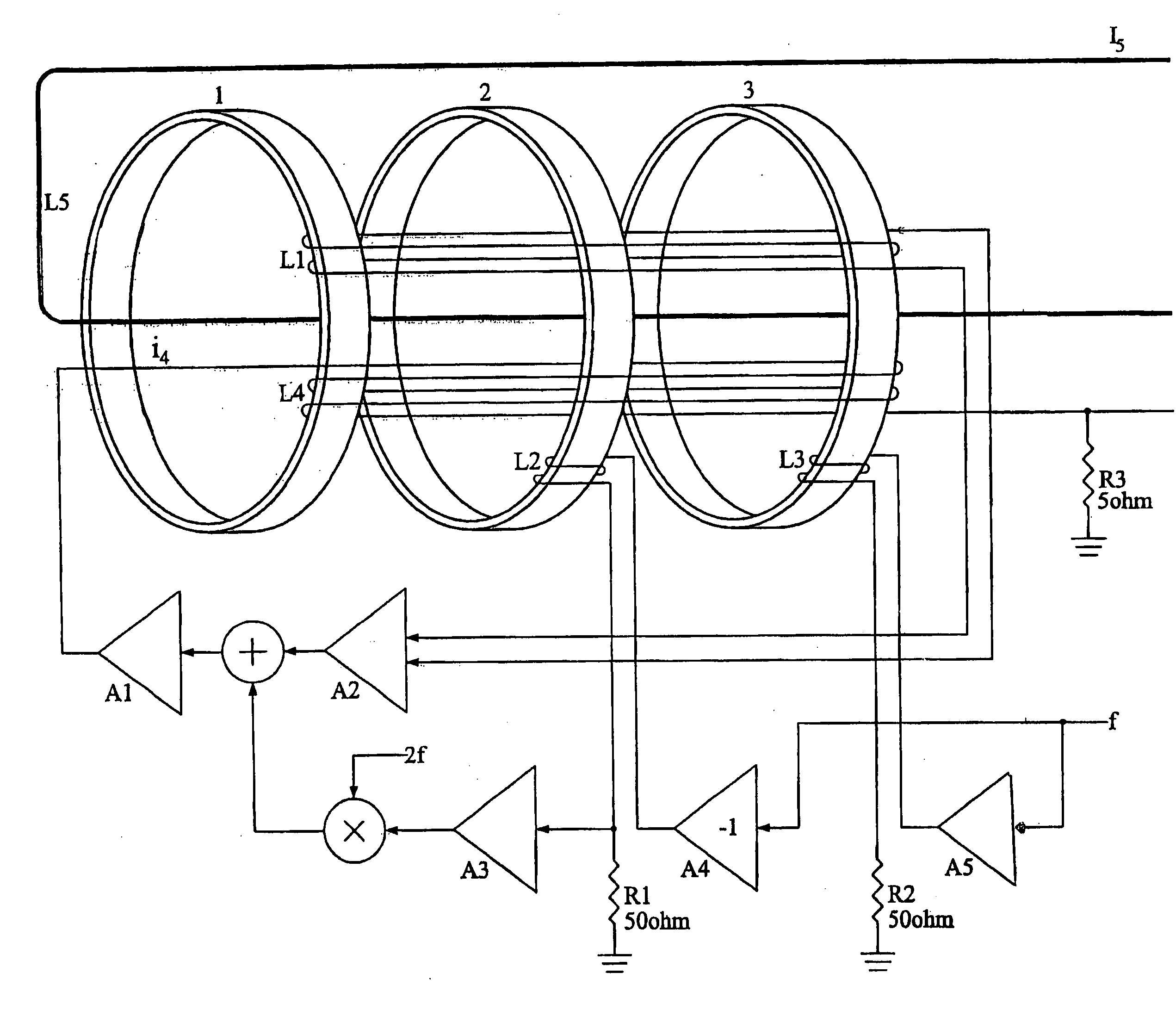 Detector circuit to be used for measuring current