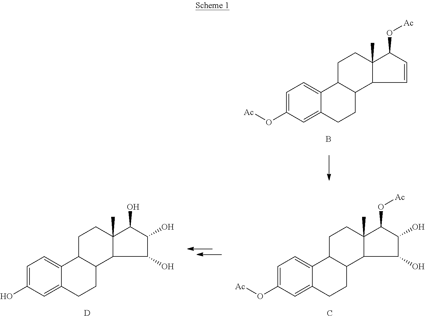 Process for the production of estetrol