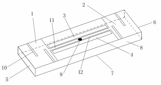 Broadband anti-metal radio-frequency identification tag and special mounting structure for metal surface thereof