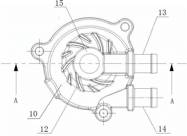 Motorcycle water pump cover with possible function