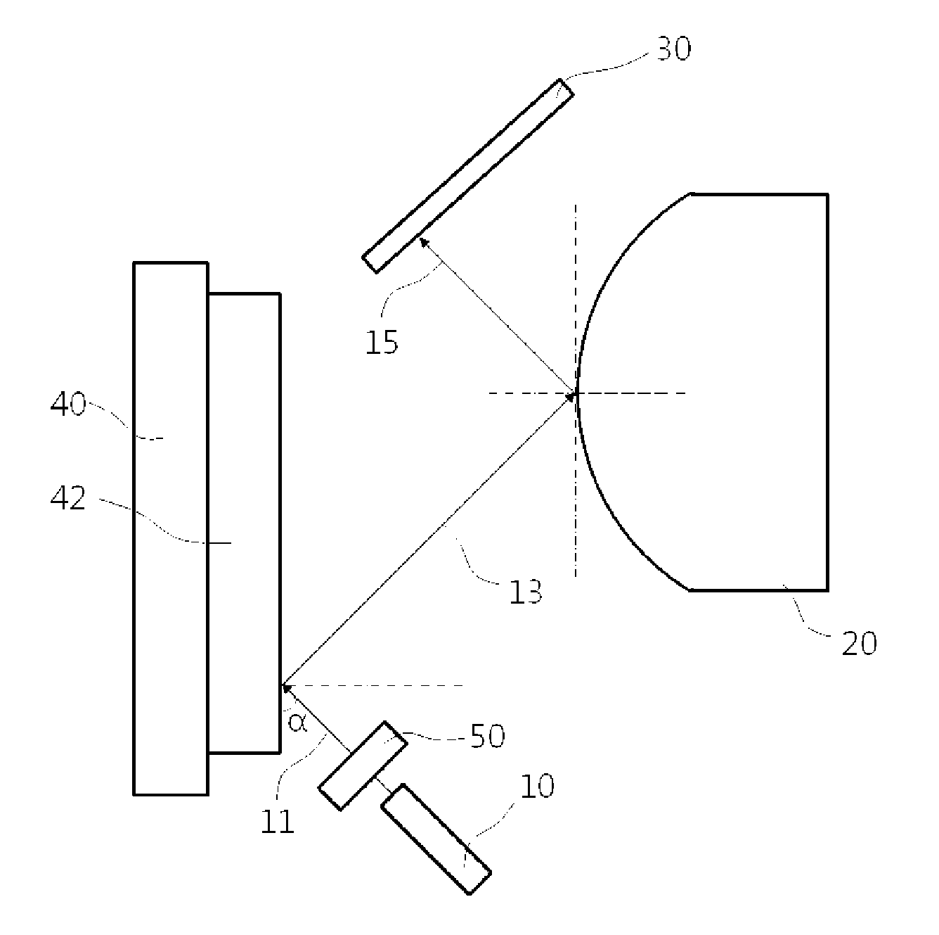 Thickness variation measuring device, system using same, surface microscope using same, thickness variation measuring method, and surface image acquiring method using same