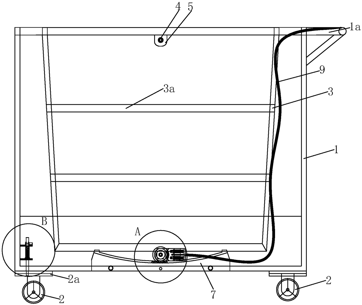 Dish delivery cart