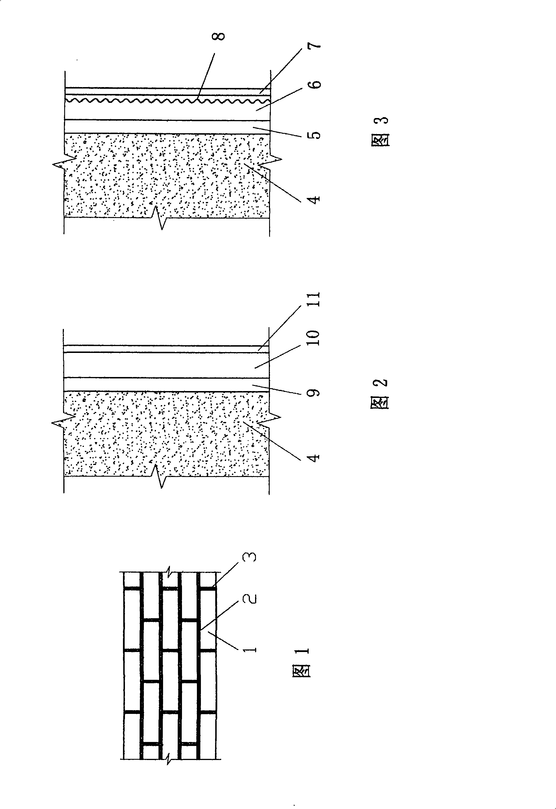 Building construction and construction method for autoclaved aerated concrete blocks