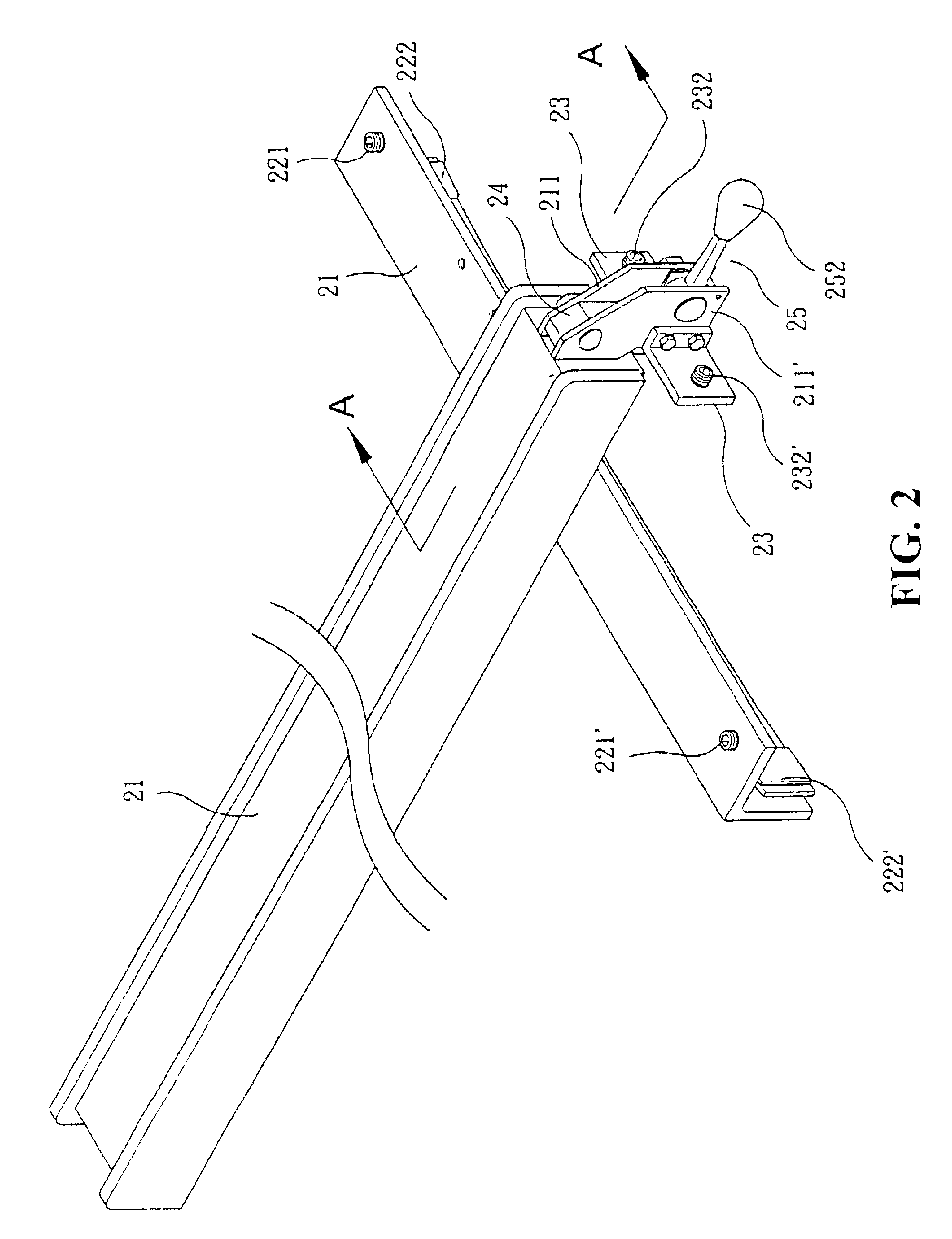 Device for smooth sliding of a positioning rod of a sawing device platform