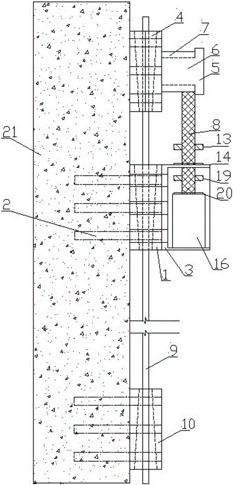 Automatic tensioning system and method of prestress fiber plate reinforcing beam plate