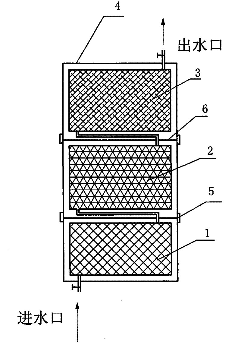 Mineralizing and filtering device for water used for bathing and bathing equipment