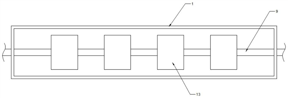 Caisson device for cultivating filter feeding shellfishes