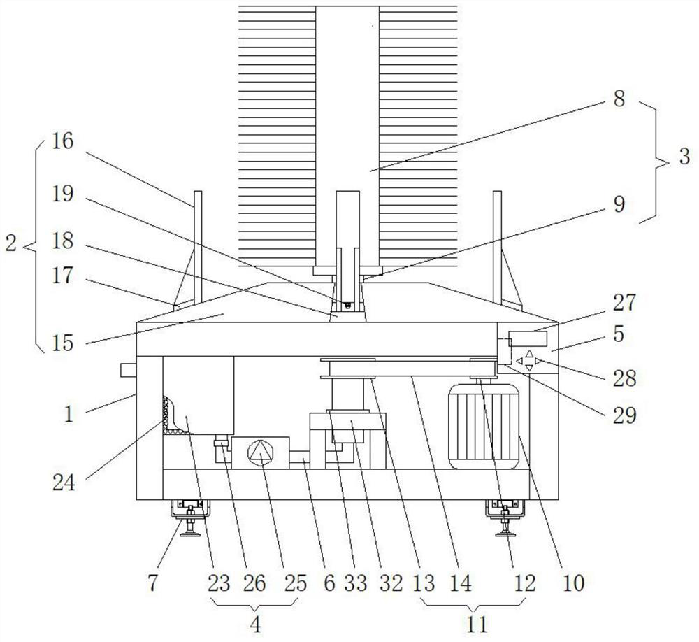 Cleaning device with temperature compensation function for chemical equipment