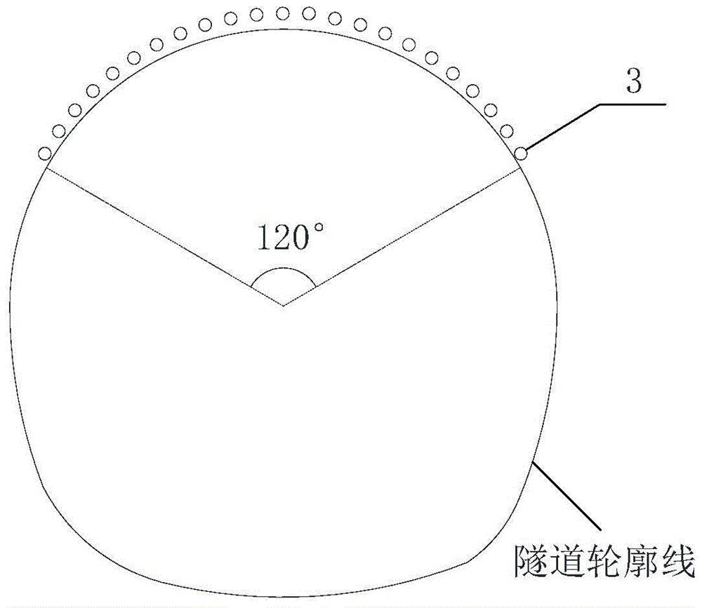 Construction method and structure of mining tunnel under poor geological conditions through surrounding rock