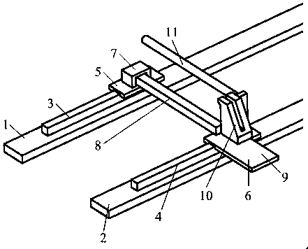 A protective film breaking mechanism of an aluminum film laminating machine
