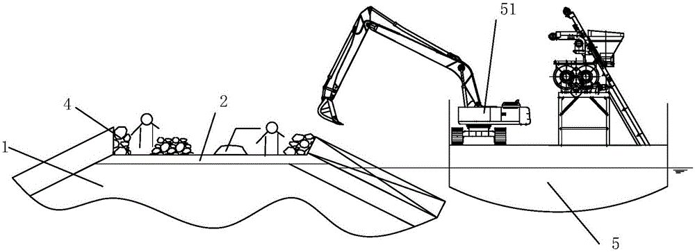 Construction Method of Rock-fill Concrete Used for Foundation Platform of Wave Wall