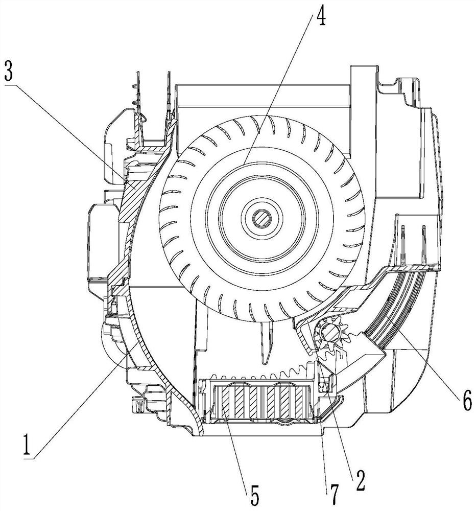 Air duct assembly and cold and warm air supply device