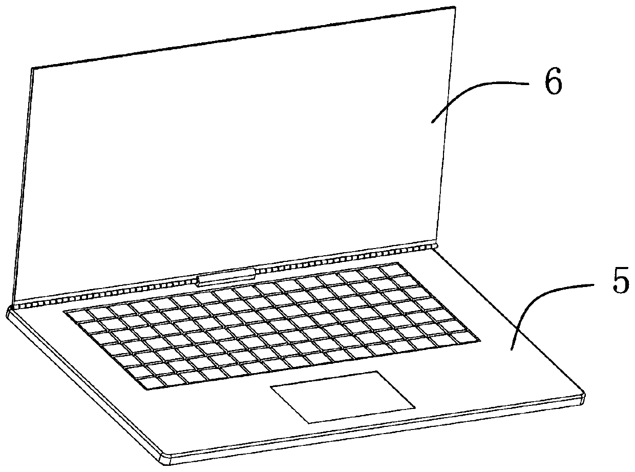 Plane-curved-surface variable OLED screen and notebook computer
