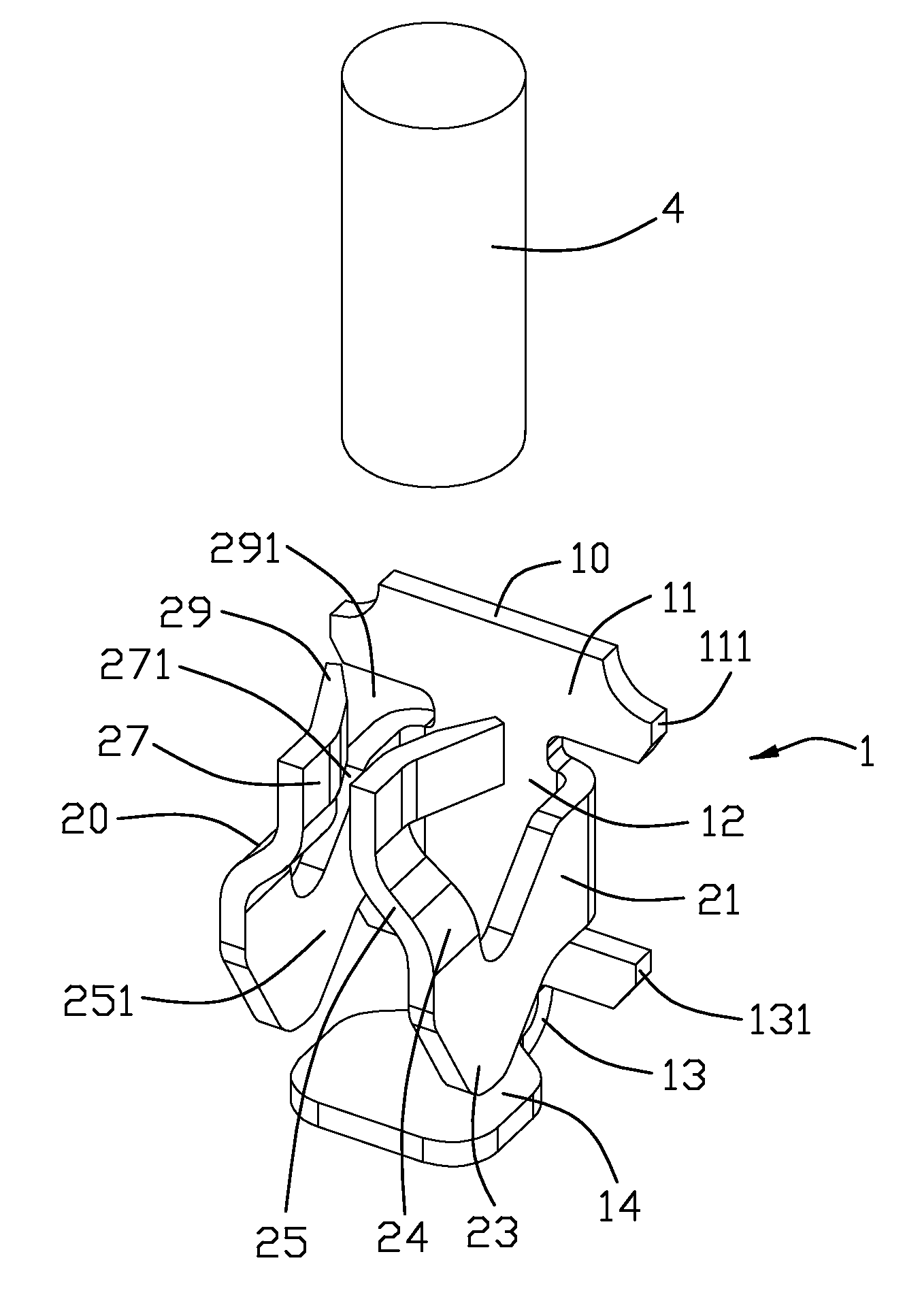 Socket connector having contact terminals with reliable and durable interconnection with pin legs of a CPU