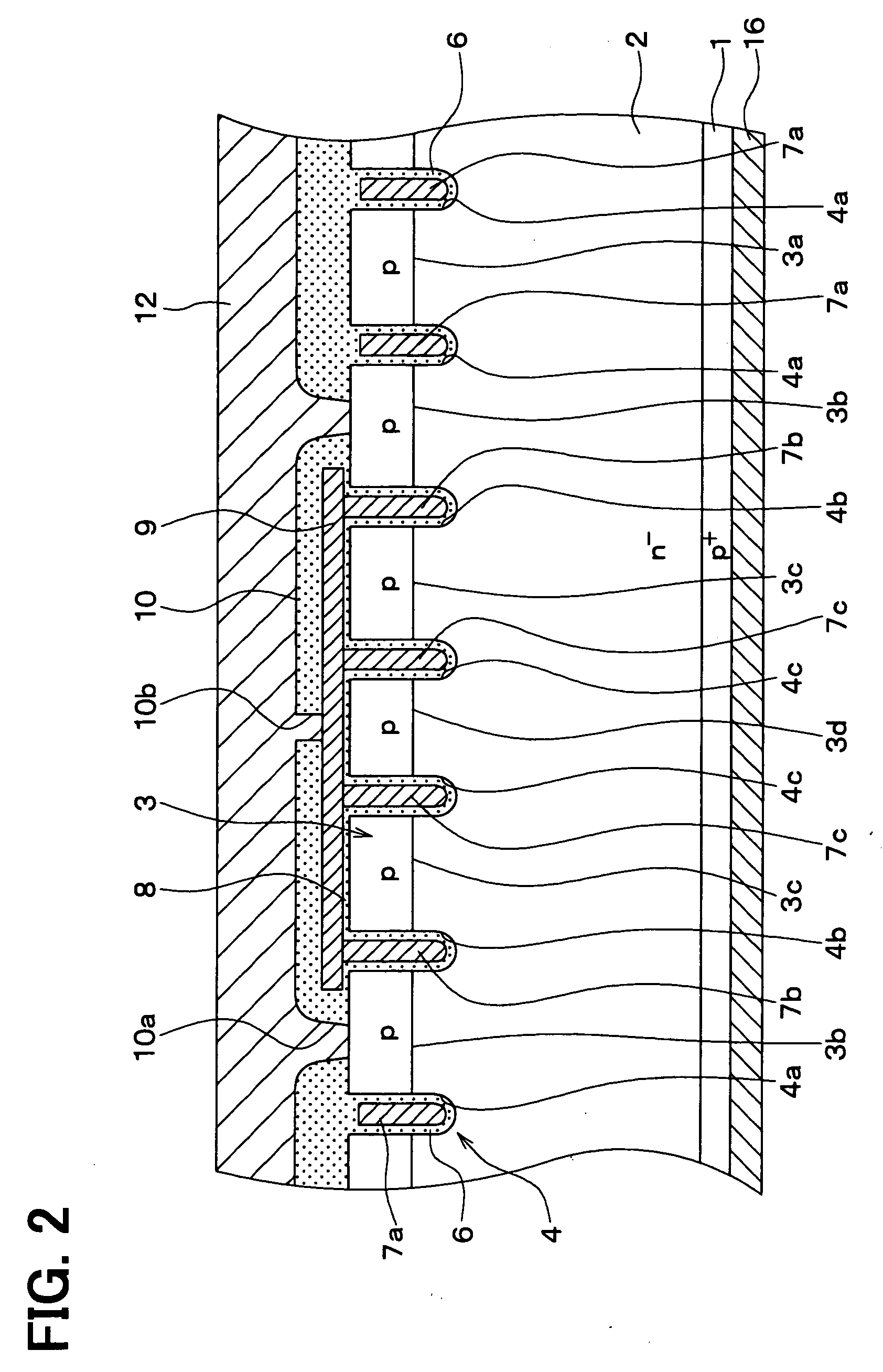 Semiconductor device having insulated gate semiconductor element, and insulated gate bipolar transistor