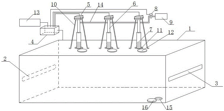 A kind of stenter setting machine oven self-cleaning system