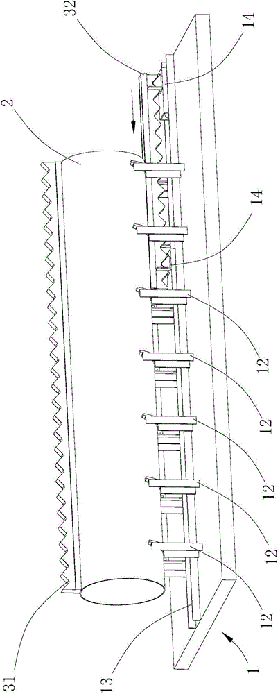 Pile leg rack mounting method and rack mounting device