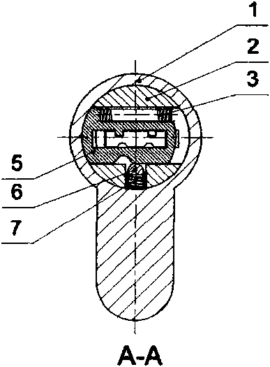 Elastic sheet type idling lock head capable of being unlocked through double transmission