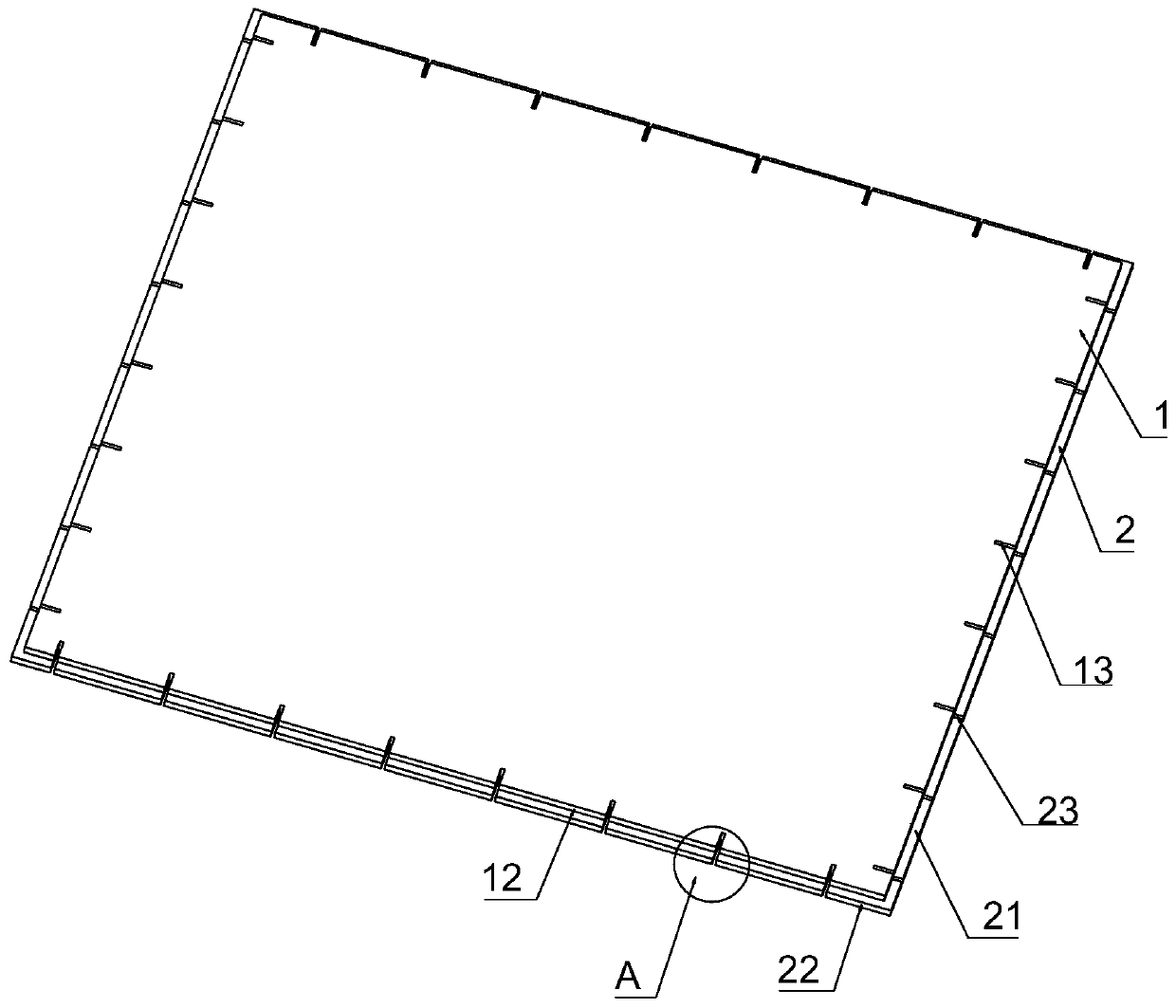 Solid flooring base plate and base plate assembly