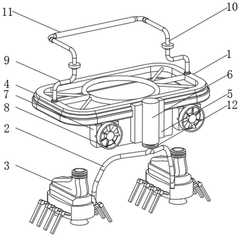 Safe travelling device for underwater and ship body surfaces