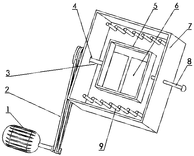 A vacuum melting device for non-oxide optical glass
