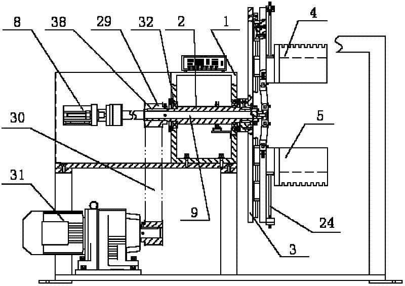 Coil winding machine for large power three-phase stator coils