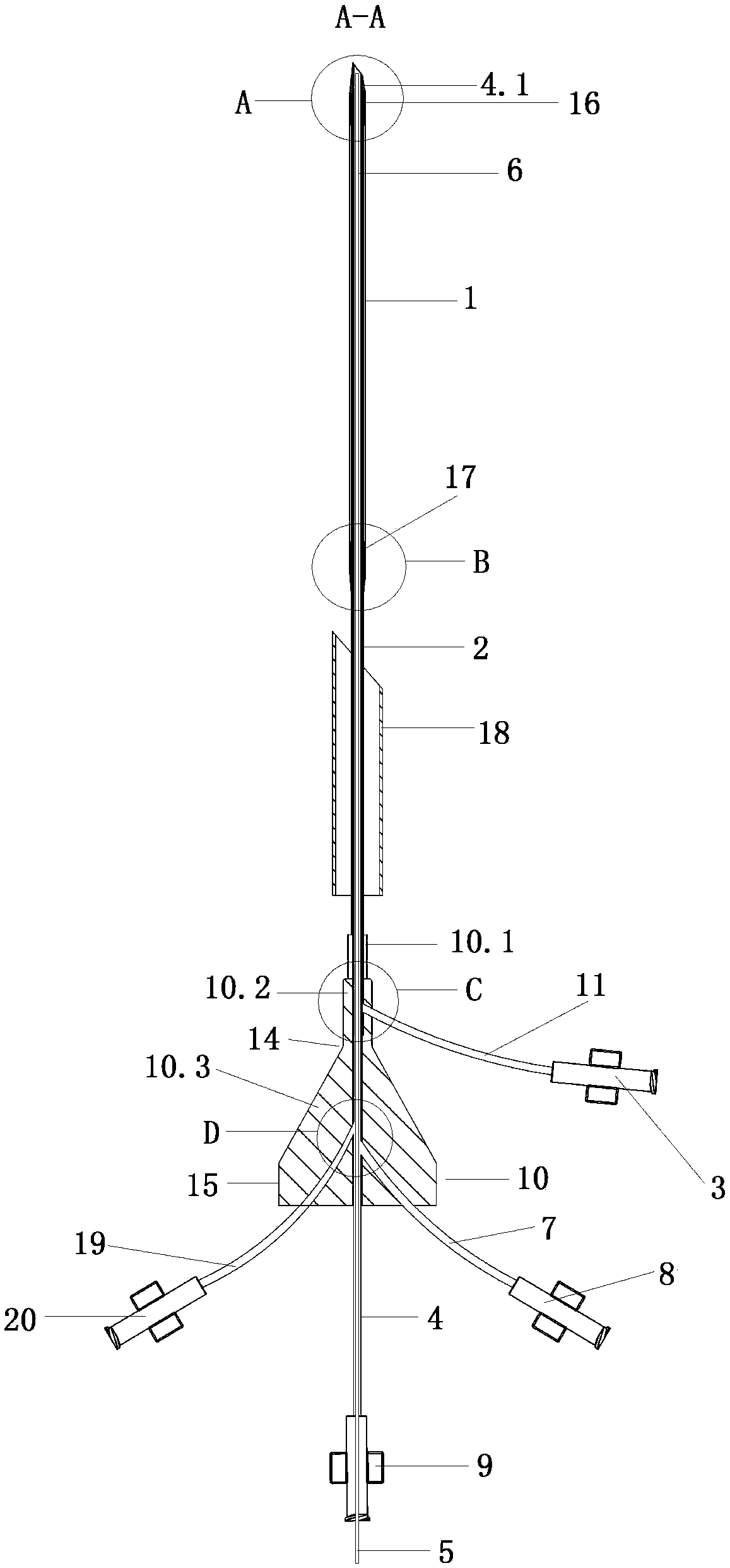 Visible puncture balloon device