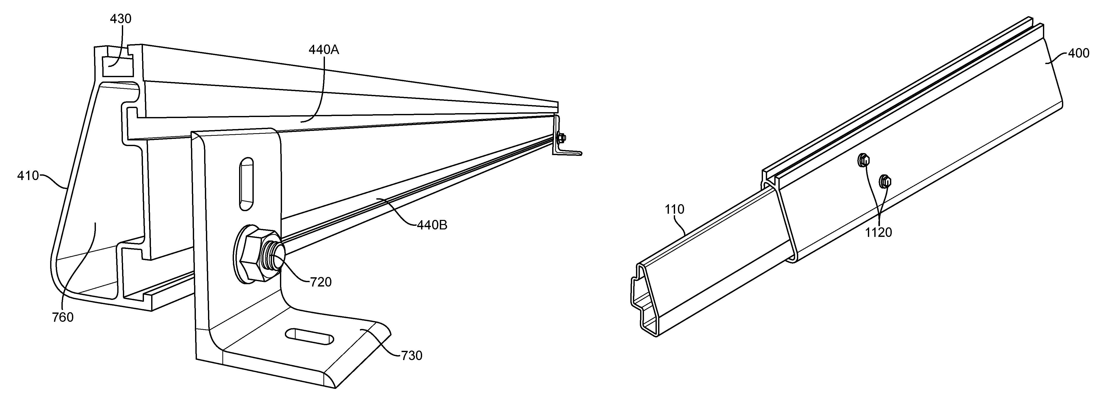 Systems and methods for splicing solar panel racks