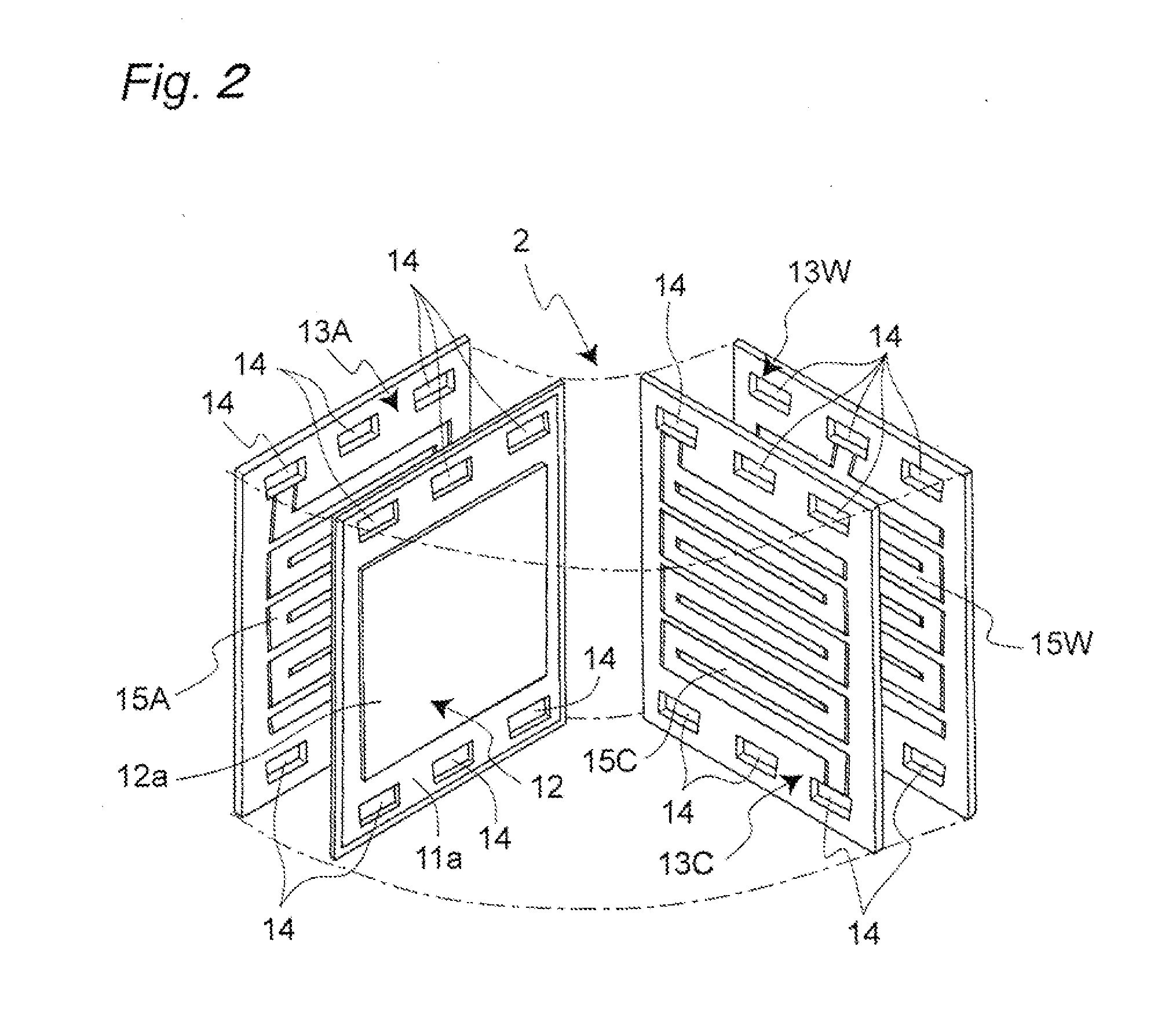Polymer electrolyte fuel cell stack