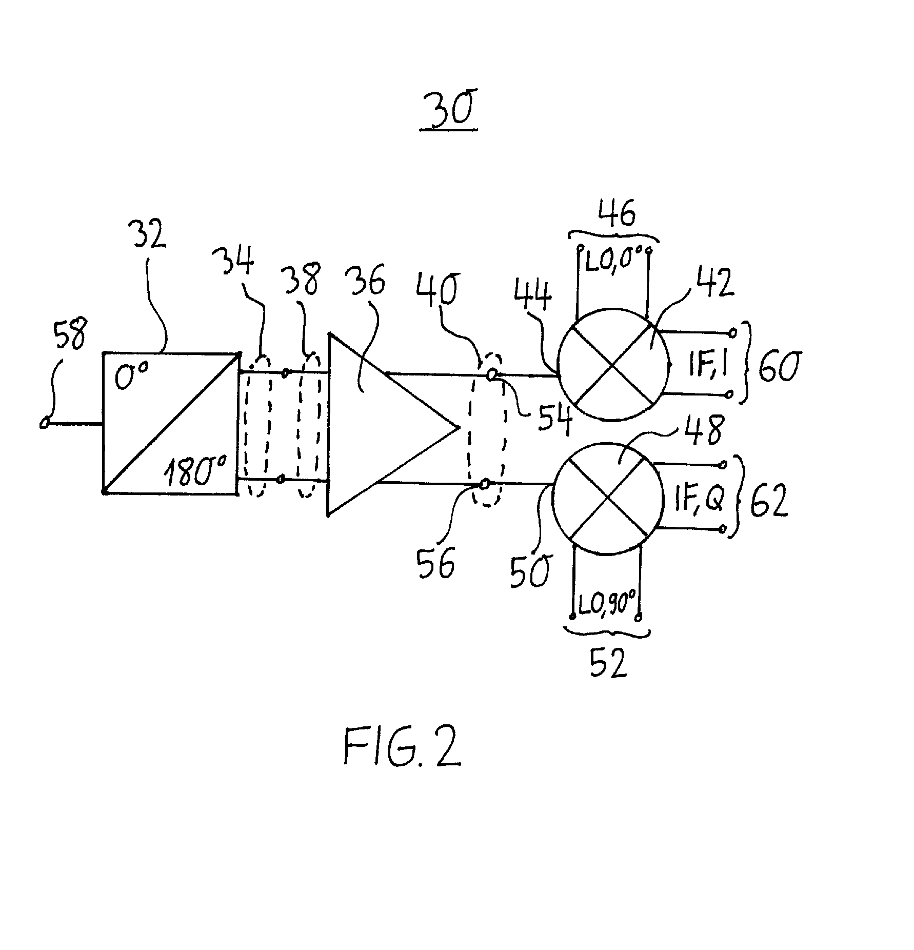 Receiver circuit, phased-array receiver and radar system
