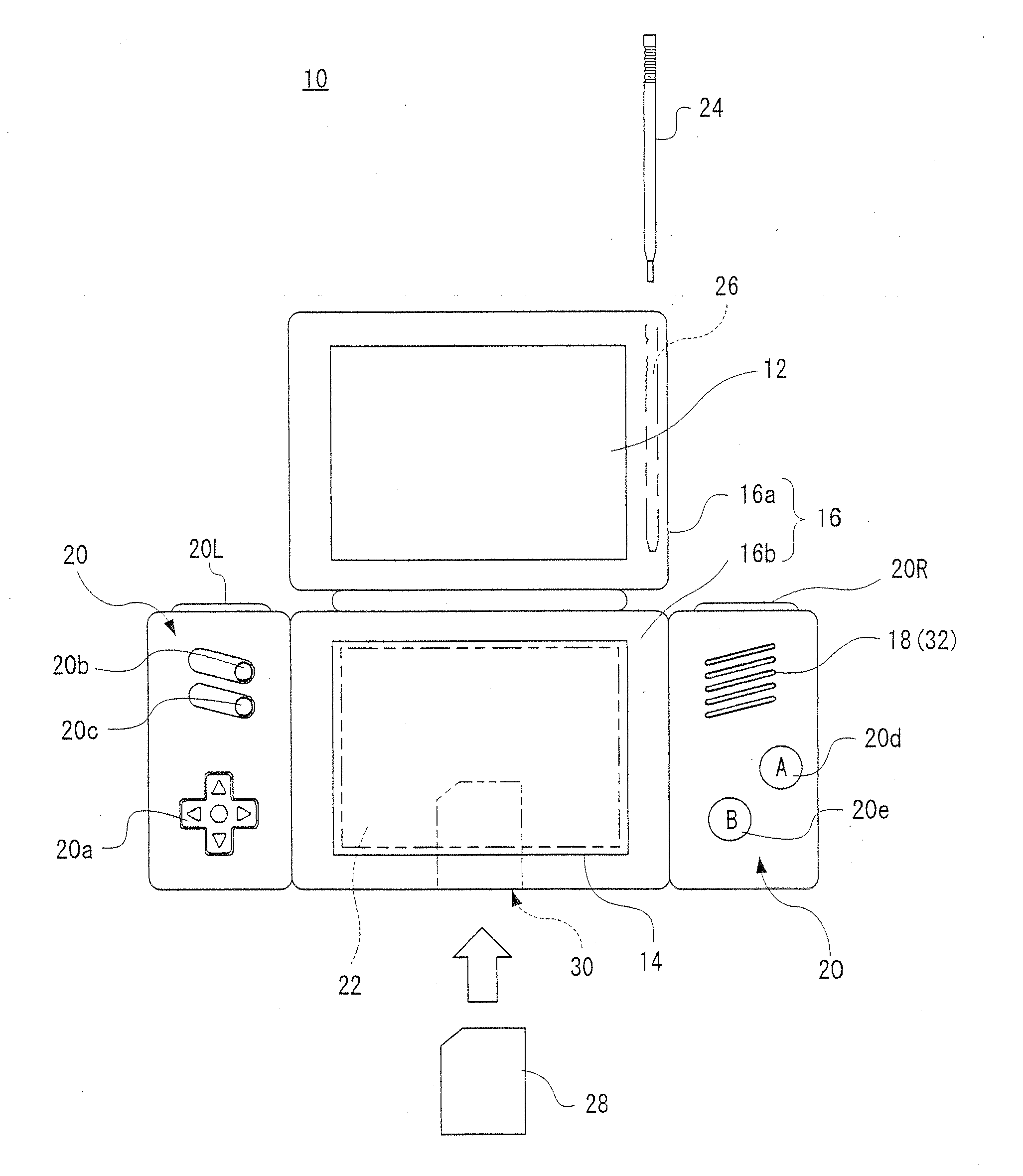 Game apparatus, storage medium storing a game program, and game control method