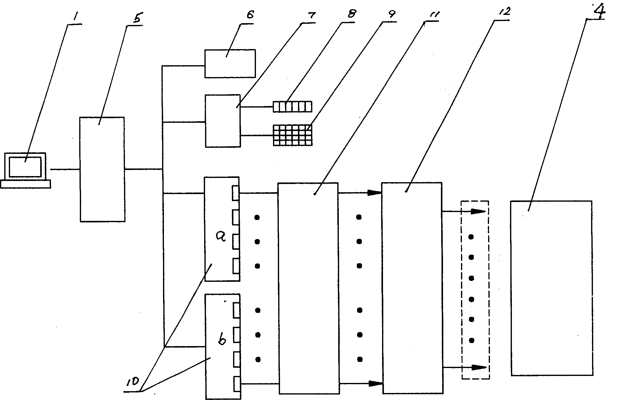System for setting up failures in electric control circuit of machine-tool and examinating training achivement