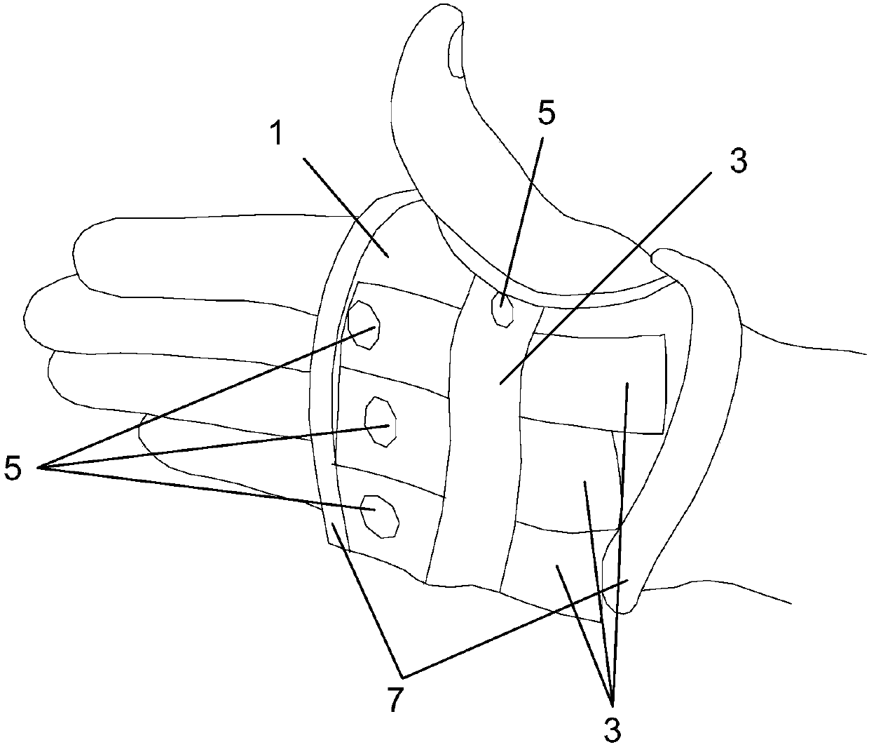 A palm type rehabilitation brace and its use method