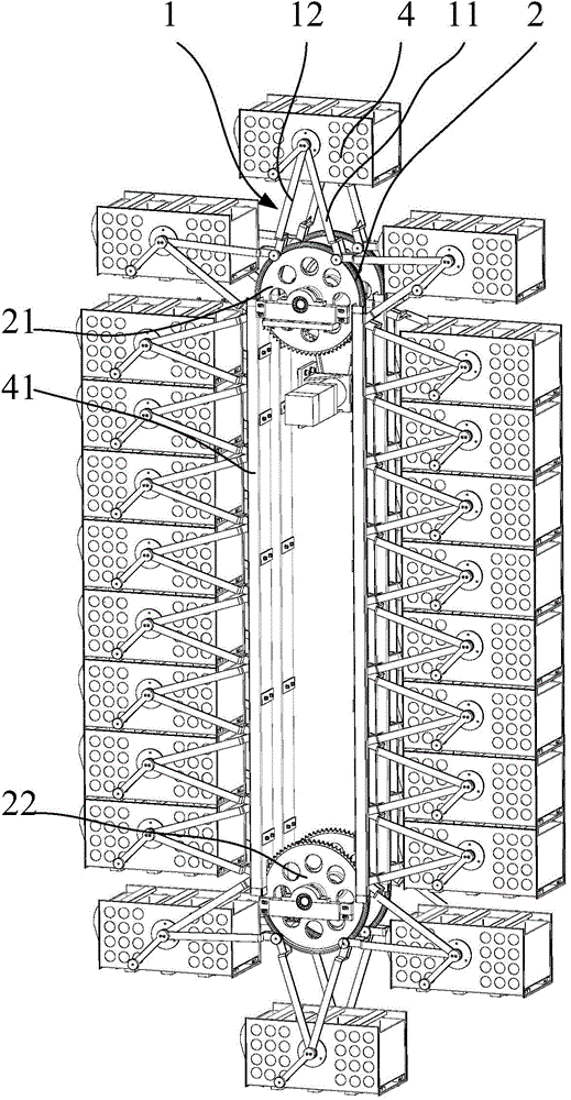 Magic cube multi-column vertical rotary cabinet