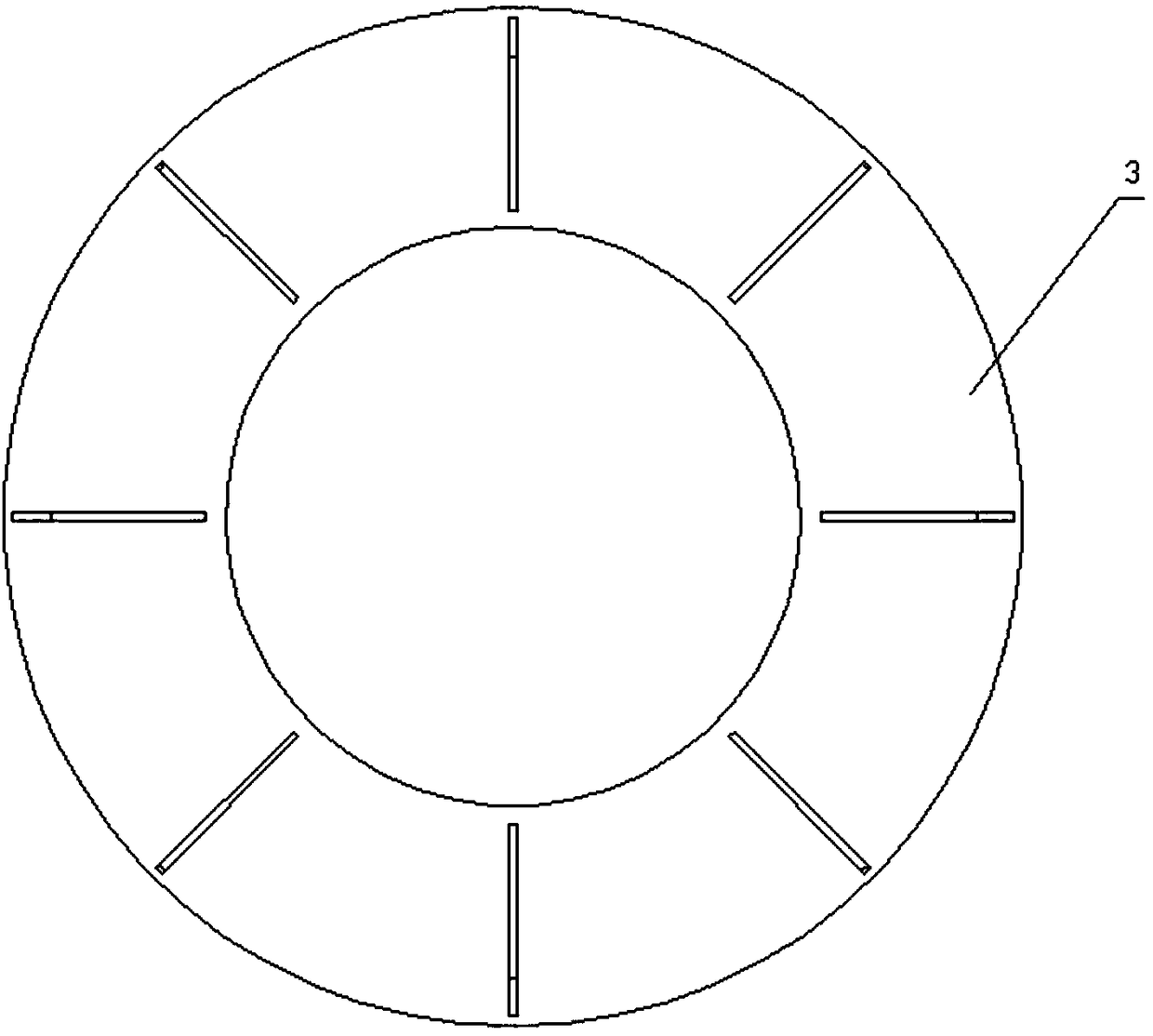 Shape cutting process for octahedral arc-shaped sealing head of tank container of railroad through transport vehicle