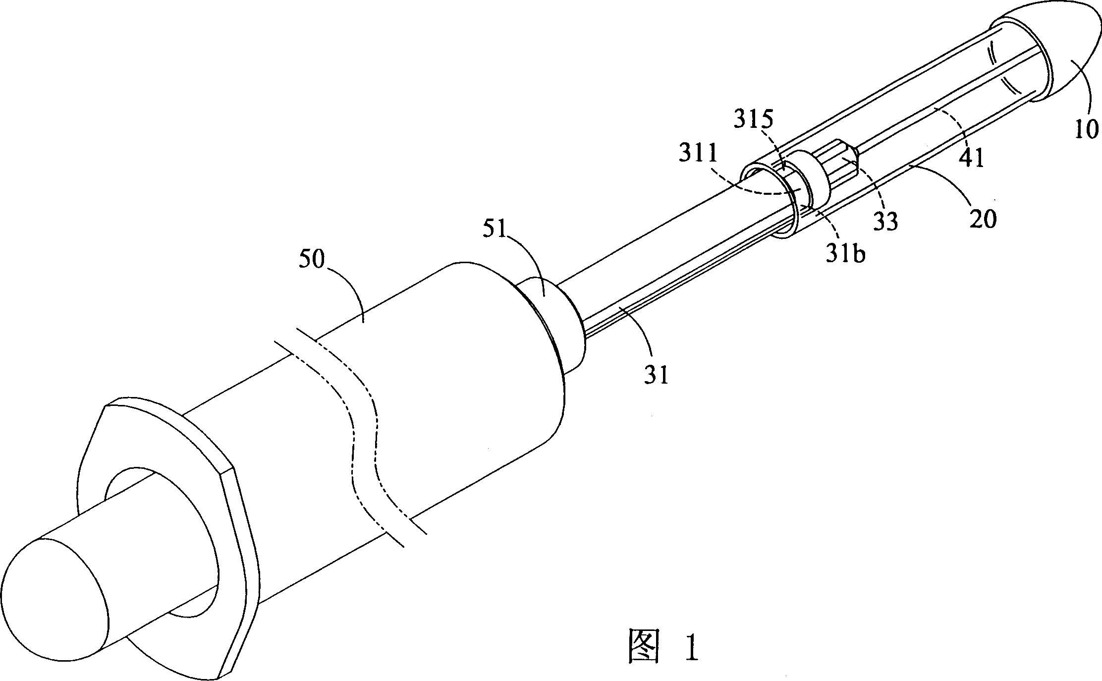 Safety unit of exsanguinating injection needle