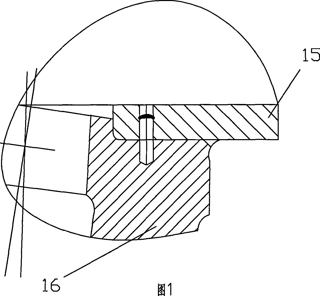 High intensity alloyed steel traction pin and welding process of foundation