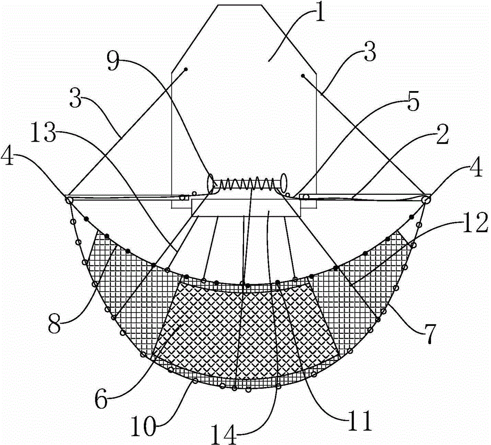 Operating method of Pacific saury stick-held net