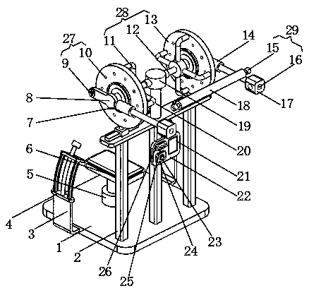 A kind of upper limb strength training device in sports equipment