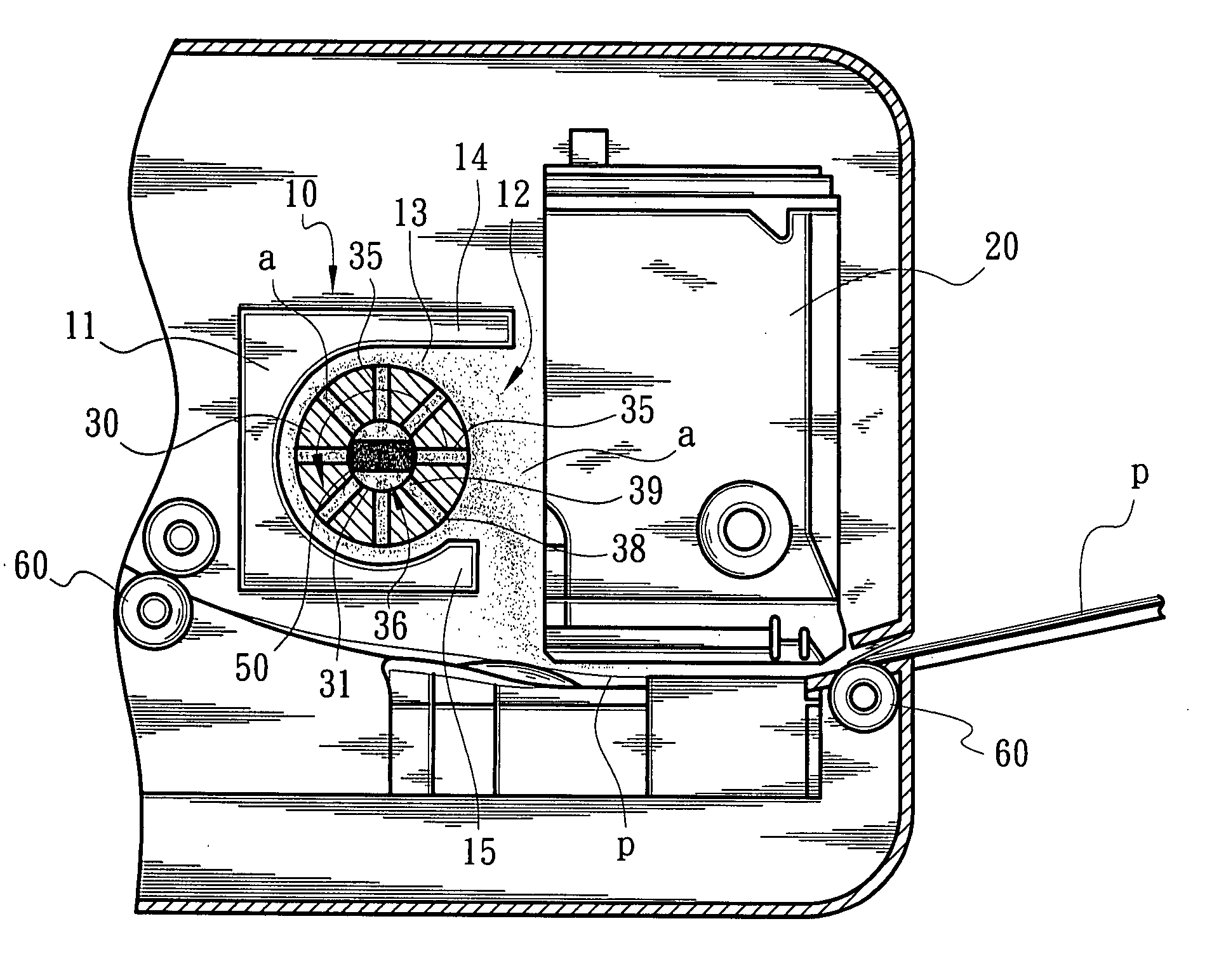 Microparticle/aerosol-collecting device for office machine