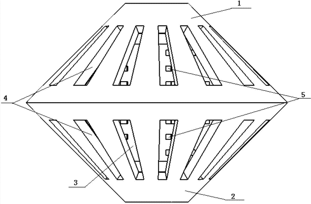 Ice-resisting and wave-dissipating device for pile column